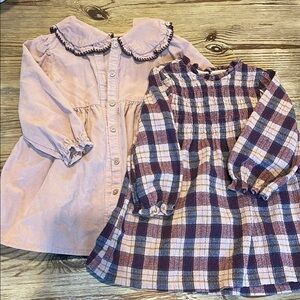 2 Zara Pink Kids Dresses with Ruffle Detail